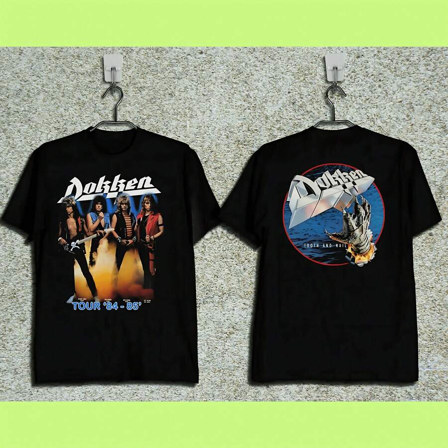 DOKKEN TOOTH & NAIL 1984 - 85 TOUR CONCERT T-SHIRT - Black - View 1