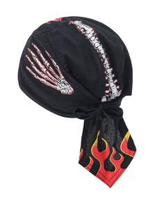 1pc Breathable Skull Bandana Headwear, Pirate Hat Liner For Men Motorcycle Riding - Multicolor - View 21