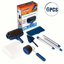 Multi-Piece Paint Roller Set With Handle, Easy DIY Room Renovation Tool For Smooth Wall Painting - New Model - View 11