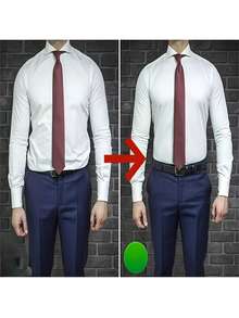 1/5/10pcs Non-Slip Adjustable Belt, Non-Slip Elasticized Grip, Adjustable Buckle, Suitable For Formal Occasions, Black Compact Drawstring, For Suit Pants - Wear With Pieces - A - View 7