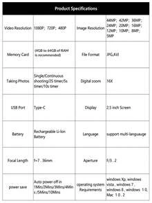 Nicamery 44MP FHD 1080P Compact Digital Camera, 16X Zoom, 32GB Memory Card Included, Ideal Gift For Beginners - Black - View 9