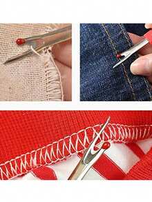 Juego de 4 piezas/1 pieza de descosedores de acero inoxidable, incluye descosedor colorido, tijeras descosedoras y tijeras para hilo, utilizado para descoser, adecuado para diseñadores de moda, maestros de costura y juego de herramientas de costura esenciales para el hogar. Juego de descosedores de costura, cortador de hilo de acero inoxidable, descosedor, elimina fácilmente las puntadas. - removedor de roscas - Ver 3