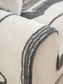 1 buah Sarung Sofa Gaya Bohemian, Bantal Sofa Desain Aneka Warna untuk Semua Musim, Alas Sofa Pelindung Ramah Hewan Peliharaan, Cocok untuk Sofa 1 Dudukan, 2 Dudukan, 3 Dudukan, dan 4 Dudukan - Grey - View 8