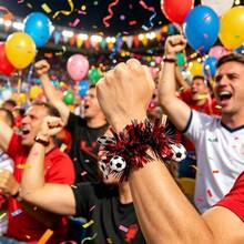 Künstlicher Armkranz, Fußball Fanwreath, geeignet für dekorative Armblumen, Party Kränze, Fan Kostüme, Foto Requisiten - U - Übersicht 6