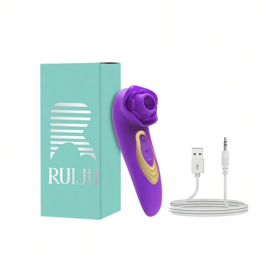 RUIJU Rose Sucking Vibrator Adult Product Sex Toy For Woman -Pulse Pure Sucker Clitoral Vibrator With 5 * 5 Suction, Clitoris Nipple Massager Sexual Toys For Women Female Couples Pleasure Vibrator For Women Sex Toy - 顏色8 - 查看 1