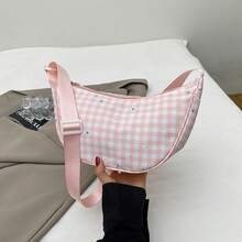Bolso de mano moderno y versátil para mujer, estilo casual elegante con un toque de alta gama, bolso de hombro estiloso ideal para ir de compras. - Verde con colgante - Ver 9