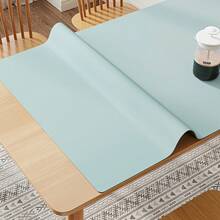 1 Piece Of Desk Mat, Waterproof And Oil-Resistant, Simple And High-End, PVC Leather Computer Mouse Pad And Study Desk Mat, Business Office Study Mat - Khaki - View 11