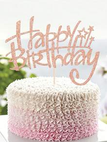 1個生日快樂蛋糕裝飾插牌、星星生日蛋糕裝飾插牌、生日快樂主題蛋糕裝飾插牌，適用於週年慶/生日派對裝飾用品 - 生日 - 查看 3