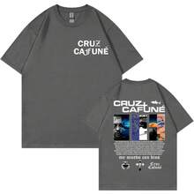Nouvelle collection été 2026 : T-shirt merch de l'album Rapper Cruz Cafune, vêtements Harajuku Hip Hop, t-shirts à manches courtes pour hommes et femmes, mode décontractée, t-shirts en coton, tops pour femmes, magliette particolari, streetwear donna, y2k - Noir - Voir 7