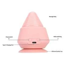 Mini masseur rechargeable, appareil de massage mains libres pouvant adhérer aux murs et aux sols, convient pour un massage du corps entier, excellent cadeau - Multicolore - Voir 6