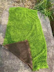 1 Stück künstliche Moos-Matte, weiche Polyester-Kunstmoos, DIY Mikrolandschaft Rasen, dekorative Gras-Matte für Outdoor-Szenerie, Heimdekoration, Ausstellungshintergrund, Mikrolandschaft - Grün - Übersicht 13