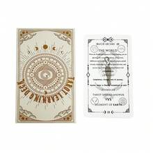 Baraja de aprendizaje de tarot para principiantes - 78 cartas con significados - Gris Claro - Ver 4
