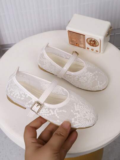 Children's Mesh Breathable Flat Shoes, Handmade 3D Stitching Design, Blending Vintage Style