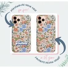 [24h Shipping From DE] Apple 17pro Max Liberty Print Blue White Cute Daisy Flower Floral Personalized Gift Customize Phone Case  13 Pro Max 12 Mini 11 X XR XS  S22 23 24 25 26 - 圖片色1pcs - 查看 10