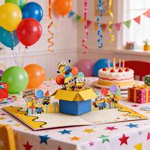 Miniso 1 Thiệp chúc mừng sinh nhật/tiệc tùng Super Mario 3D dạng pop-up, thiết kế nhân vật game ngộ nghĩnh dành cho trẻ em hâm mộ, kèm phong bì, món quà sáng tạo. - Xem 6