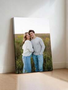 1pc Customized Photo Print Canvas Art, Large Size Personalized Poster, Includes DIY Frame (Self-Assembly) Or Canvas Only, Mother's Day Gift - Multicolor - View 7