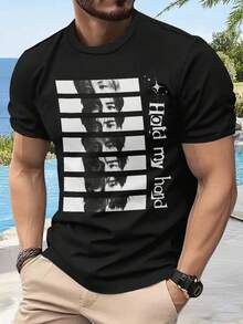 Maglietta Uomo Cotone Comfort Moda Estiva Stile Moderno Must Have T Shirt Leggera Casual e47eeca19396b94435d4c88520c7638f Traspirante Per Tutti i Giorni - nero - Visualizzare 1