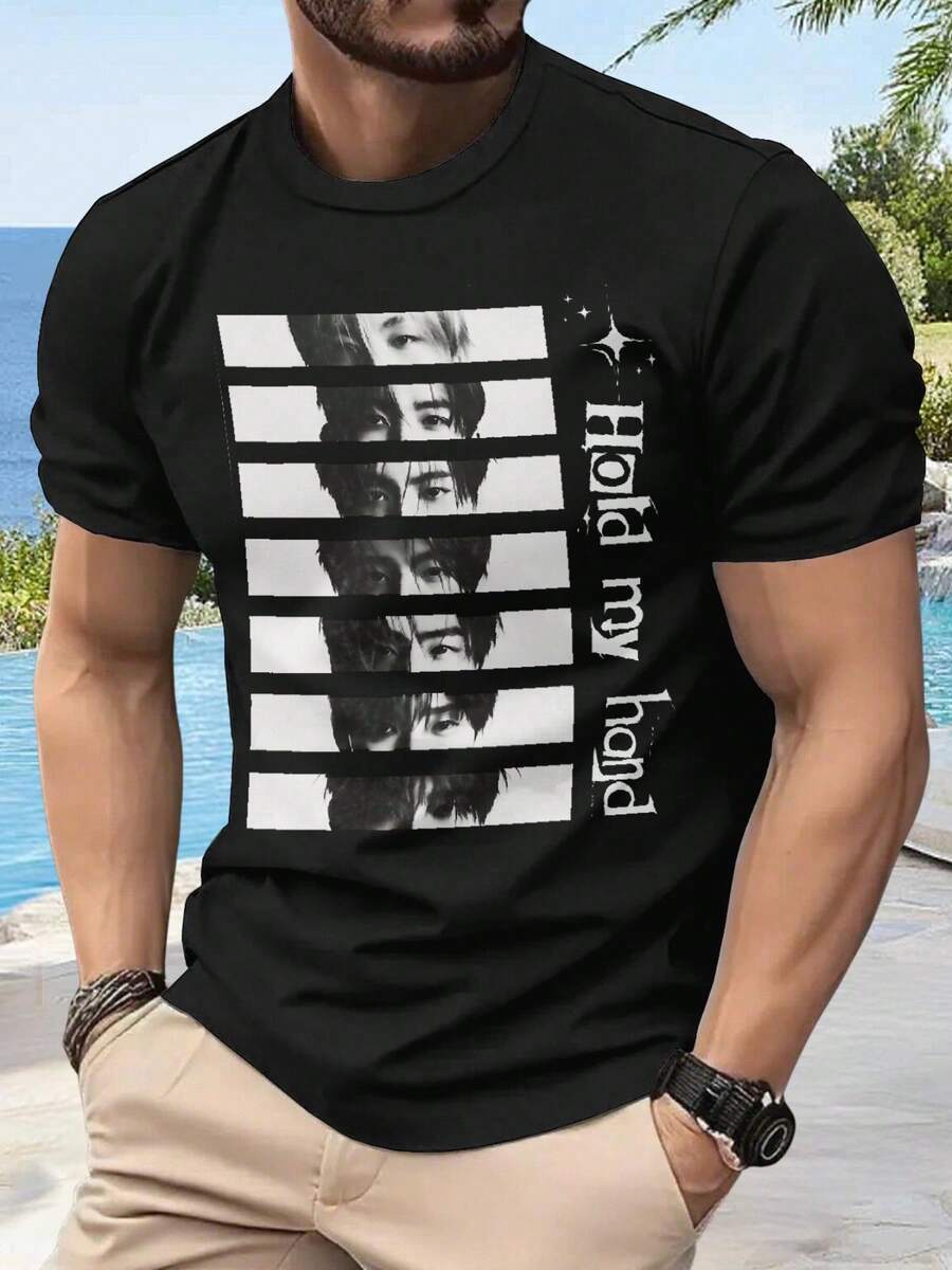 Maglietta Uomo Cotone Comfort Moda Estiva Stile Moderno Must Have T Shirt Leggera Casual e47eeca19396b94435d4c88520c7638f Traspirante Per Tutti i Giorni - nero - Visualizzare 1
