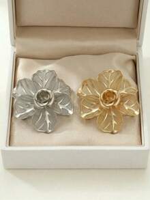Luxury Niche French Rose Brooch, Mesh Hollow Design Brooch Pin, Delicate Style Daily Accessory - A - View 10