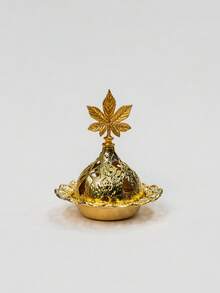 Gold-Plated Hollow Incense Holder 3 Optional Lids Luxury Home Decor Incense Burner - Multicolor - View 16
