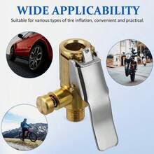 2X Brass Locking Tire Air Chuck, Tire Inflator Adapter For Twist On Connection - C - View 7