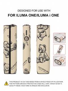1PC For IQOS ILUMA ONE/ILUMA I ONE/New Iluma I One/ILUMA/ILUMA I /ILUMA PRIME/Iluma I Prime 20 HeatSticks BoX Series Protective Case, Fashionable Minimalist Cartoon Pattern Portable Storage Leather Sleeve, Full Protection Anti-Drop Anti-Fingerprint Wear-Resistant High-End Texture Hard Shell Soft Leather Dual Protection, Perfect Gift Choice, High-End Protective Shell, Unisex Fashion Accessory, Fashionable Patchwork Personalized Appearance Decoration, Business Casual Versatile Style, Precise Hole Position Perfect Fit, Couple Style Unisex, Iqos Series Dedicated Protective Shell, TEREA Storage Box - Brown Bear - View 33