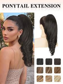 nimoki Kẹp tóc đuôi ngựa dạng sóng 18 inch, sợi tổng hợp chịu nhiệt bồng bềnh & thanh lịch, phù hợp cho phụ nữ dùng trong tiệc và hàng ngày - Nhiều màu - Xem 10