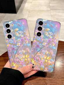 1 Piece Soft Phone Case With Fashionable Tulip Flower Design, Compatible With Huawei, Honor, Galaxy, 12T, 13T - 透明 9 - 查看 2