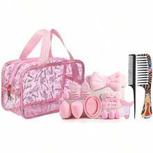 42pcs All-In-One Makeup Tool Set, Includes 20 Waterproof Makeup Brushes, Makeup Bag, Makeup Sponge, Mini Powder Puff, Headband, Eye Makeup Auxiliary Tools, Hair Comb, Complete Makeup Tool Set - Multicolor - View 14