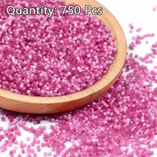Aproximadamente 750 piezas de cuentas de vidrio de 2mm, cuentas para enhebrar para hacer joyas DIY, manualidades, decoración de bordados - Tubo de alambre de dibujo - Ver 22