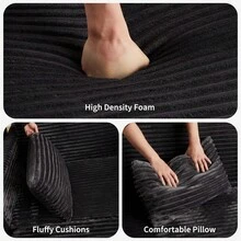 Sofa Bed Set - Dark Grey - View 6