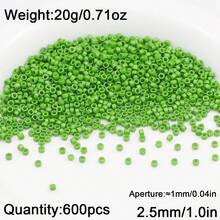 約 600 顆 2.5mm 玻璃種子珠，適用於刺繡、手工 DIY 珠寶製作、縫紉配件、十字繡手工藝裝飾珠 - 機繡珠 - 查看 16