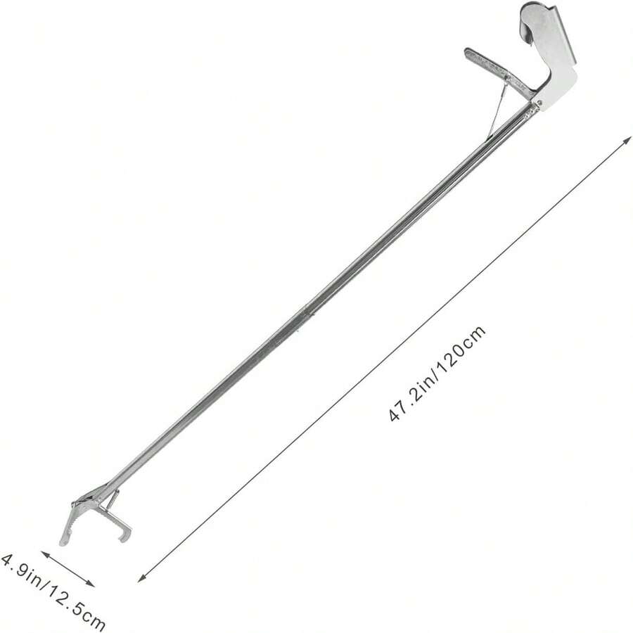 1.2m Locking Stainless Steel Snake Gripper- Wide-Mouth Design For Handling Of Reptiles; Ideal For Picking Up Rubbish, Gardening And Foraging; Suitable For Amphibians And Reptiles; Multi-Purpose Gripper - View 1