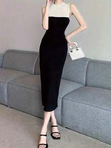 Women Long Dresses - Black - View 8