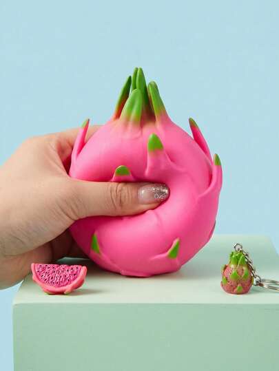 POKOJA LAND Đồ chơi giảm căng thẳng sáng tạo, Đồ chơi bóp hình quả thanh long/bánh bao lớn giống thật, Đồ chơi giảm áp lực hình quả đậu hũ, Quà tặng nhỏ, Quà tặng tiệc tùng (Màu ngẫu nhiên)