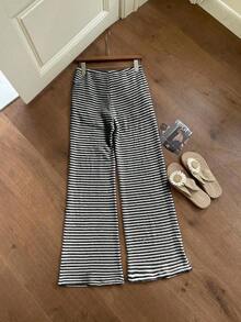 Pantalones tejidos a rayas de verano para mujer - Multicolor 2 - Ver 2