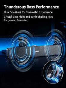 Acer OSK218 Computer Speaker, Bluetooth Mini Speaker For Home Use, Dual Speakers, Dual Diaphragms, No Current, No Noise, Long Multimedia Subwoofer, Mini Gaming Speaker, High-Quality Desktop Speaker, Universal For Desktop Computers, Laptops, Mobile Phones, And Tablets. - View 9