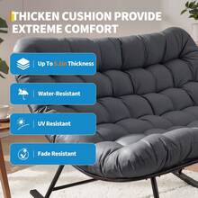 Hammock Chairs - 2 Seater Dark Gray - View 3
