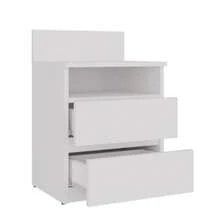 Multi-Functional All-In-One Nightstand With Backrest, Open Storage Compartment + 2 Drawers, 4 Colors Available, Space-Saving Bedside Cabinet For Small Spaces, Universal Use For Bedroom/Apartment/Dorm, Silent Slides Large-Capacity Bedside Storage Unit - Multicolor - View 17