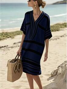 Women Midi Dresses - Red - View 10