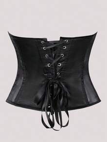 Áo corset bó eo gợi cảm màu đen đa năng cho nữ - màu đen - Xem 3