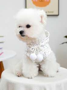 PETCIRCLE 1件宠物服装，室内外皆宜，欧美韩风，适合贵宾犬、泰迪犬、小型犬及幼犬，休闲舒适连帽衫 - 鸭子图案 - 彩色 - 查看 4