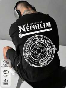 Men's Loose-Fit Short-Sleeve T-Shirt Sommerliches Herren-T-Shirt Aus Reiner Baumwolle Mit Gothic-Rock-Print. Lightweight, Stylish, Soft And Breathable - Black - View 6