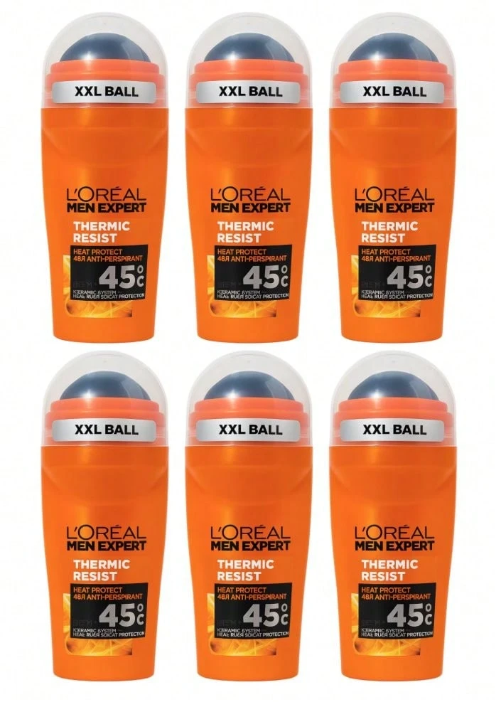 L'Oreal Loreal Men Expert Thermic Resist Roll On 50ml (6 Pack) - cam quýt - Xem 1