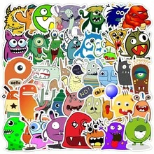 2pcs 100pcs Cute Monster Graffiti Stickers, Original Cartoon Monster Decorative Stickers, Waterproof Vinyl Graffiti Decals For Car, Phone, Computer, Kids, Teens, Laptop, Water Bottle, Scrapbooking, Luggage - View 12