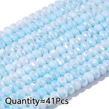 Aproximadamente 41 piezas de cuentas de vidrio rondelle de 6mm de colores variados, materiales para hacer joyas DIY para collares, pulseras, aretes - Cuentas de porcelana teñidas con agua con forma de coche para hacer tú mismo - Ver 13