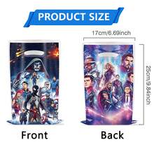 Marvel 1 bộ trang trí tiệc siêu anh hùng Avengers, đầy đủ phụ kiện theo chủ đề với băng rôn "HAPPY BIRTHDAY", khăn trải bàn, đĩa, bóng bay, hình cắt & dụng cụ ăn uống, có hình Iron Man, Captain America, Hulk & nhiều nhân vật khác, bền & tái sử dụng được, hoàn hảo cho các buổi lễ theo chủ đề - Nhiều màu - Xem 7