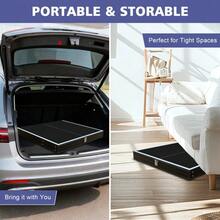137.2cm/4.5FT Foldable Table Tennis Table, Portable Ping Pong Table Set With Net, 2 Table Tennis Paddles And 3 Balls Indoor & Outdoor Games Easy To Store (Black) - 黑色 - 查看 5