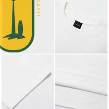 Men's T-Shirt Surfing Days Are Awesome Days Comfortable And Versatile Outdoor Casual Short Sleeve - White - View 5