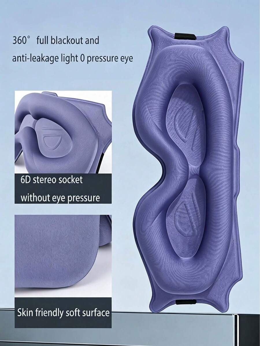 Ultimate Sleep Mask - Adjustable 3D Contoured Eye Mask, Perfect Blackout, Ensure Uninterrupted Sleep, Suitable For Shift Work, Napping, Travel And Relaxation - Comfortable, Soft, Breathable Night Eye Mask, Suitable For All Genders - A - View 1